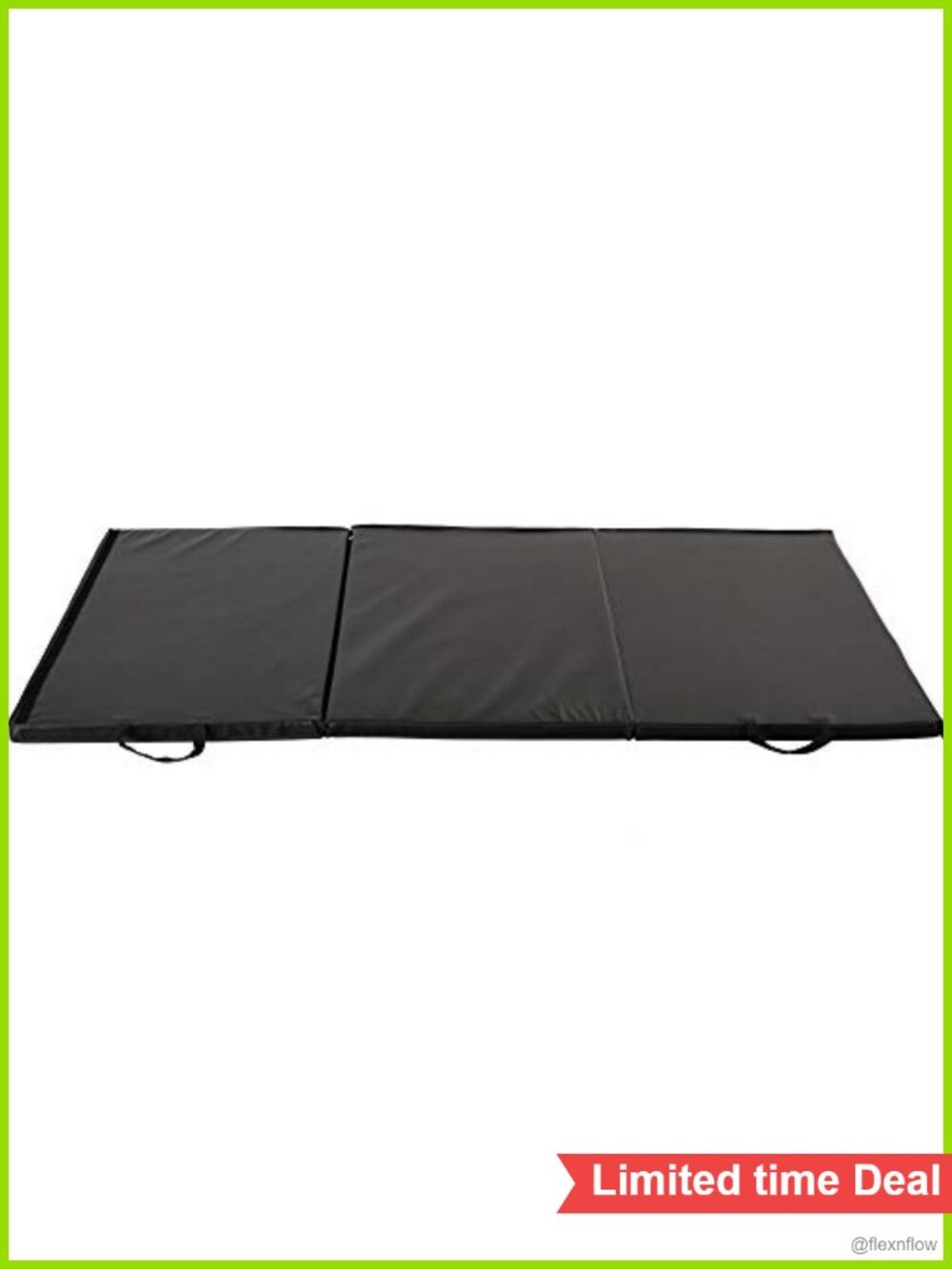 Tri-Fold Exercise Mat 2" Thick Foam Vinyl Tumbling Yoga Pilates Mat